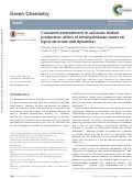 Cover page: Cosolvent pretreatment in cellulosic biofuel production: effect of tetrahydrofuran-water on lignin structure and dynamics