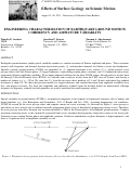 Cover page: Engineering Characterization of Earthquake Ground Motion Coherency and Amplitude Variability