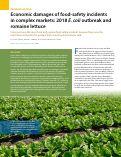 Cover page: Economic damages of food-safety incidents in complex markets: 2018 <em>E. coli </em>outbreak and romaine lettuce