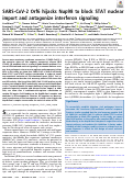 Cover page: SARS-CoV-2 Orf6 hijacks Nup98 to block STAT nuclear import and antagonize interferon signaling