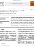 Cover page: Economic analysis of fuel cell installations at commercial buildings including regional pricing and complementary technologies