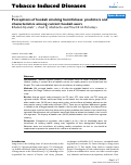 Cover page: Perceptions of hookah smoking harmfulness: predictors and characteristics among current hookah users