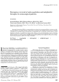 Cover page: Emergency reversal of anticoagulation and antiplatelet therapies in neurosurgical patients.