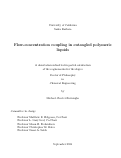 Cover page: Flow-concentration coupling in entangled polymeric liquids