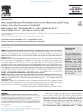 Cover page: Increasing Delivery of Preventive Services to Adolescents and Young Adults: Does the Preventive Visit Help?