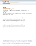 Cover page: Multi-day rhythms modulate seizure risk in epilepsy.