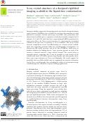 Cover page: X-ray crystal structure of a designed rigidified imaging scaffold in the ligand-free conformation.