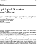 Cover page: Neurophysiological Biomarkers of Parkinson’s Disease