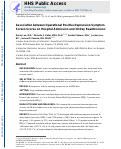 Cover page: Association between operational positive depression symptom screen scores on hospital admission and 30-day readmissions