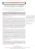 Cover page: Procalcitonin-Guided Use of Antibiotics for Lower Respiratory Tract Infection