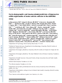 Cover page: Socio-demographic and trauma-related predictors of depression within eight weeks of motor vehicle collision in the AURORA study.