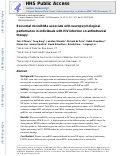 Cover page: Exosomal MicroRNAs Associate With Neuropsychological Performance in Individuals With HIV Infection on Antiretroviral Therapy.