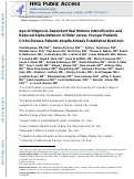 Cover page: Age-of-diagnosis dependent ileal immune intensification and reduced alpha-defensin in older versus younger pediatric Crohn Disease patients despite already established dysbiosis