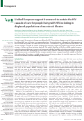 Cover page: Unified European support framework to sustain the HIV cascade of care for people living with HIV including in displaced populations of war-struck Ukraine