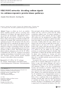 Cover page: SIK1/SOS2 networks: decoding sodium signals via calcium-responsive protein kinase pathways