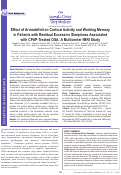 Cover page: Effect of armodafinil on cortical activity and working memory in patients with residual excessive sleepiness associated with CPAP-Treated OSA: a multicenter fMRI study.