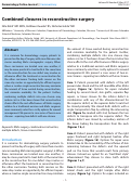 Cover page: Combined closures in reconstructive surgery