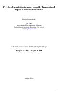 Cover page: Pyrethroid insecticides in nursery runoff: Transport and impact on aquatic invertebrates