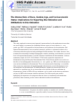 Cover page: The Intersections of Race, Gender, Age, and Socioeconomic Status: Implications for Reporting Discrimination and Attributions to Discrimination.