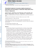 Cover page: Solriamfetol treatment of excessive daytime sleepiness in participants with narcolepsy or obstructive sleep apnea with a history of depression