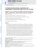 Cover page: A RIEMANN MANIFOLD MODEL FRAMEWORK FOR LONGITUDINAL CHANGES IN PHYSICAL ACTIVITY PATTERNS.