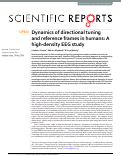 Cover page: Dynamics of directional tuning and reference frames in humans: A high-density EEG study