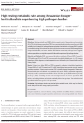 Cover page: High resting metabolic rate among Amazonian forager‐horticulturalists experiencing high pathogen burden