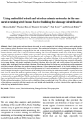 Cover page: Using Embedded Wired and Wireless Seismic Networks in the Moment-Resisting Steel Frame Factor Building for Damage Identification