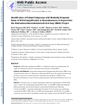 Cover page: Identification of patient subgroups with markedly disparate rates of MYCN amplification in neuroblastoma: A report from the International Neuroblastoma Risk Group project