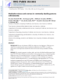 Cover page: Medication misuse and overuse in community-dwelling persons with dementia.