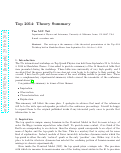 Cover page: Top 2014: Theory Summary