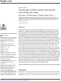 Cover page: A pneumatic random-access memory for controlling soft robots