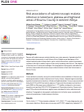 Cover page: Risk associations of submicroscopic malaria infection in lakeshore, plateau and highland areas of Kisumu County in western Kenya.