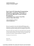 Cover page: EasyConnect II: Integrating Transportation, Information, and Energy Technologies at the Pleasant Hill BART Transit Oriented Development