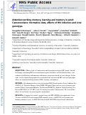 Cover page: Attention/Working Memory, Learning and Memory in Adult Cameroonians: Normative Data, Effects of HIV Infection and Viral Genotype.