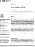 Cover page: A human judgment approach to epidemiological forecasting