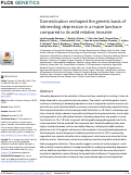 Cover page: Domestication reshaped the genetic basis of inbreeding depression in a maize landrace compared to its wild relative, teosinte