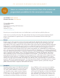 Cover page: Nature as a mental health intervention: State of the science and programmatic possibilities for the conservation community