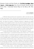 Cover page: Namorato, Luciana and César Ferreira, eds. The Word Accordingto Clarice Lispector – Critical Approaches. Lima: Centro de Estudios Literarios Antonio Cornejo Polar / Universidad Nacional Mayor de San Marcos, 2011. Print. 228pp.