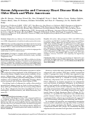 Cover page: Serum Adiponectin and Coronary Heart Disease Risk in Older Black and White Americans