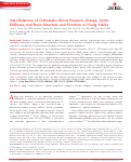 Cover page: Inter‐Relations of Orthostatic Blood Pressure Change, Aortic Stiffness, and Brain Structure and Function in Young Adults