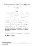 Cover page: Spectrum Concentration and Performance of the U.S. Wireless Industry