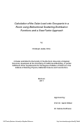 Cover page: Calculation of the Solar Load onto Occupants in a Room using Bidirectional Scattering Distribution Functions and a View Factor Approach