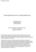 Cover page: The Economic Impacts of a Citywide Minimum Wage