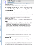 Cover page: The CMS State Innovation Models Initiative and Improved Health Information Technology and Care Management Capabilities of Physician Practices.