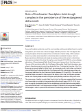 Cover page: Role of freshwater floodplain-tidal slough complex in the persistence of the endangered delta smelt.