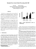 Cover page: Dynamic Power Aware Packet Processing with CMP
