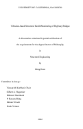 Cover page: Vibration-based structural health monitoring of highway bridges