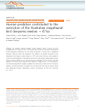 Cover page: Human predation contributed to the extinction of the Australian megafaunal bird Genyornis newtoni ∼47 ka