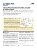 Cover page: High-throughput Isolation and Characterization of Untagged Membrane Protein Complexes: Outer Membrane Complexes of Desulfovibrio vulgaris